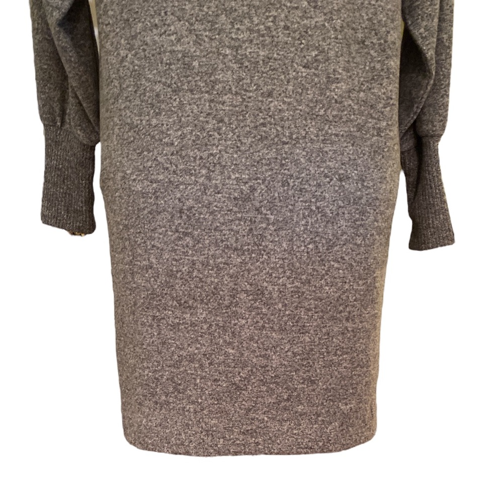 Maeve Anthropologie Gray Knit Oversized Cowl Neck Soft Sweater Dress - XXS - Picture 9 of 12